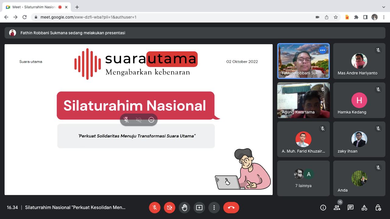 Foto: Dokumen Pribadi Redaksi Suara Utama. Silaturahmi Nasional (SILATNAS) Suara Utama Wujud Hadirkan Penulis Produktif. Mas Andre Hariyanto