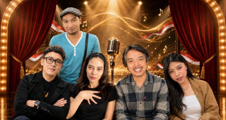 Foto 4 - Dodit Mulyanto, Prastiwi Dwiarti, Shakirra Viers, CongQ Perwira, dan Ari Bias, Dewan Juri Singing Competition Teruslah Melangkah Untuk Merah Putih. (Dok. Istimewa)